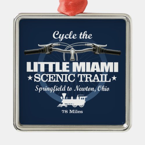 Little Miami Scenic Trail H2 Metal Ornament