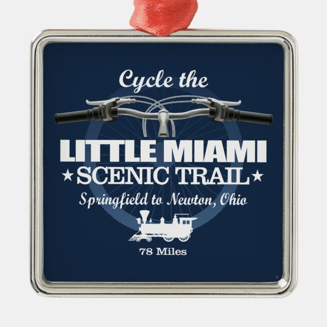 Little Miami Scenic Trail (H2) Metal Ornament (Front)