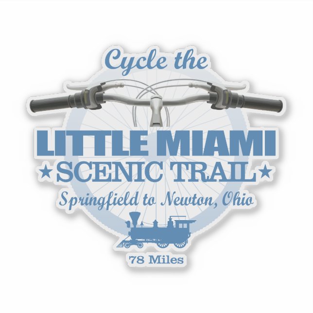 Little Miami Scenic Trail (H2) Sticker (Front)