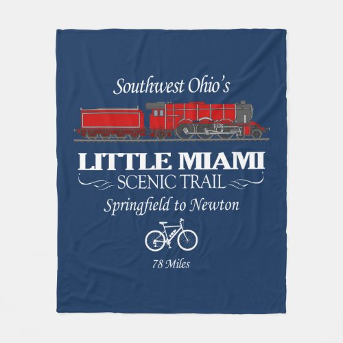 Little Miami Scenic Trail RT2 Fleece Blanket