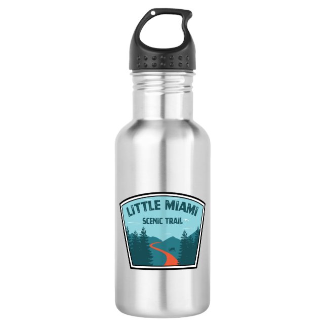 Little Miami Scenic Trail Stainless Steel Water Bottle (Front)