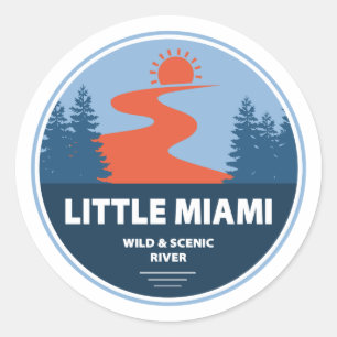Little Miami Wild And Scenic River Classic Round Sticker
