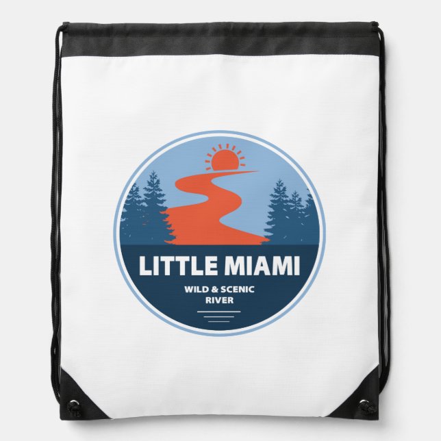 Little Miami Wild And Scenic River Drawstring Bag (Front)