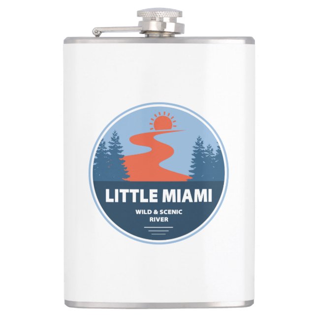 Little Miami Wild And Scenic River Flask (Front)