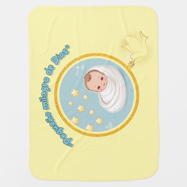 Little miracle of God Baby Blanket (Front)