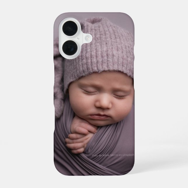 Little Miracles – Personalized Baby Photo Phone Ca iPhone Case (Back)