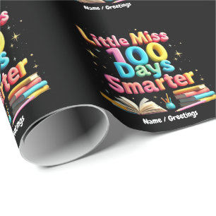 Little Miss 100 Days Smarter Celebrate 100 Days Wrapping Paper