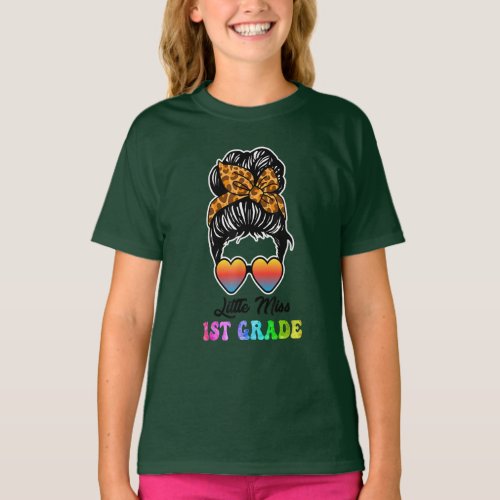 Little Miss 1st Grade Back to School T_Shirt