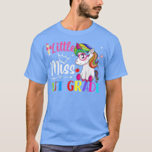 Little Miss 1st Grade First Day Of School Cute Uni T-Shirt