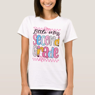 Little Miss 2nd Grade Ck To School Girls Kid Coque T-Shirt