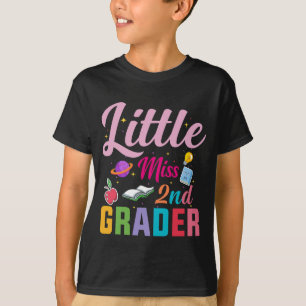 little miss 2nd Grade Grader girls 1st day back  T-Shirt