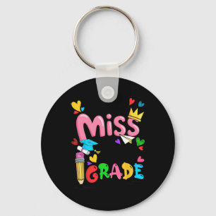 Little Miss 2nd Second Grade Cute Back To School Keychain