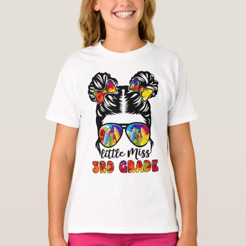 Little Miss 3rd Grade Back To School T_Shirt