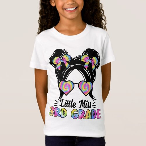 Little Miss 3rd Grade Girls Back To School T_Shirt