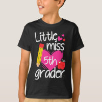 Little Miss 5th Grade First Day Of Hello Fifth Gra