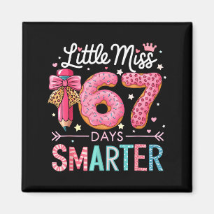 Little Miss 67 Days Smarter Donut Lover 67th Day O Magnet