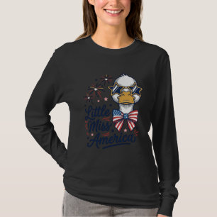 Little Miss America Patriotic Duck Vintage Shirt (