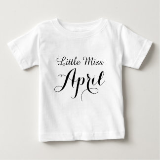Little Miss April Baby Tutu Bodysuit