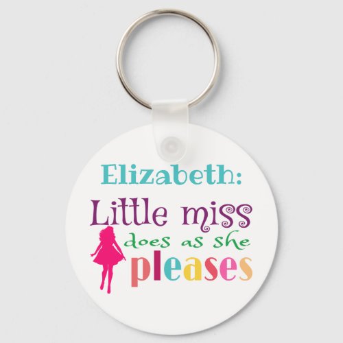 Little miss _ as she pleases Classic Keychain