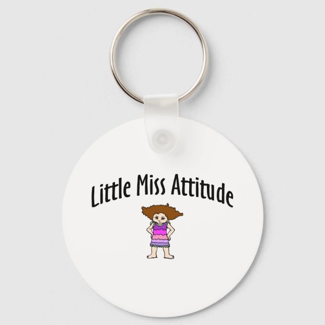 Little Miss Attitude Keychain (Front)