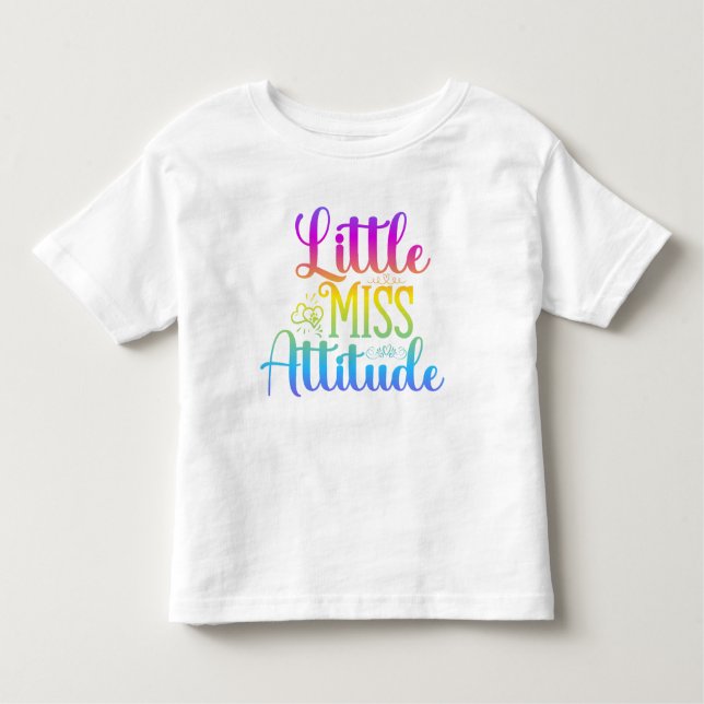 Little Miss Attitude Kids Tees (Front)