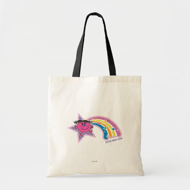 Little Miss Bad & Rainbow Tote Bag (Front)