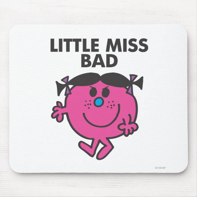 Little Miss Bad | Ready For Action Mouse Pad (Front)
