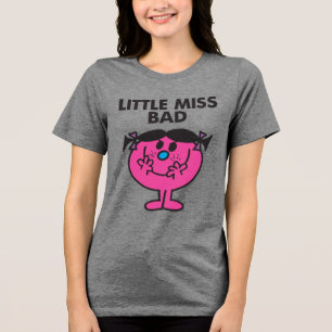Little Miss Bad   Ready For Action Tri-Blend Shirt