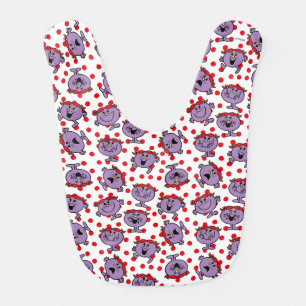 Little Miss Bad   Red Polka Dot Pattern Bib
