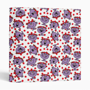 Little Miss Bad Red Polka Dot Pattern Binder