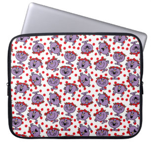 Little Miss Bad Red Polka Dot Pattern Laptop Sleeve