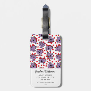 Little Miss Bad   Red Polka Dot Pattern Luggage Tag