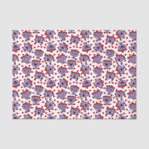 Little Miss Bad Red Polka Dot Pattern Tissue Paper