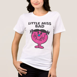 Little Miss Bad   Wicked Smile Tri-Blend Shirt