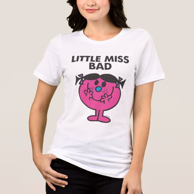 Little Miss Bad | Wicked Smile Tri-Blend Shirt (Front)