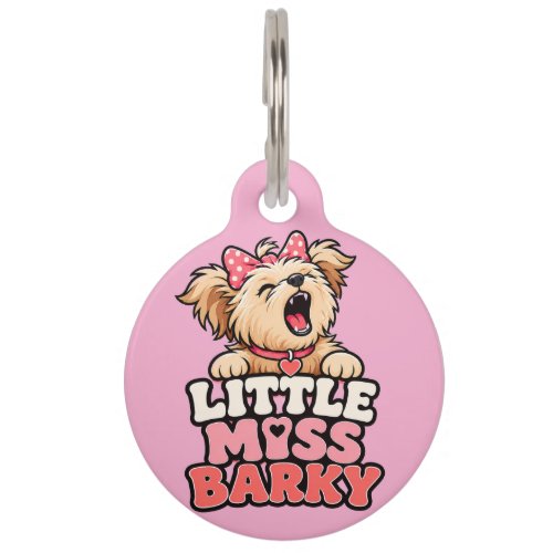 Little Miss Barky Dog Tag