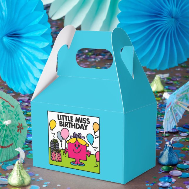 Little Miss Birthday | Presents & Balloons Favor Boxes (Party)
