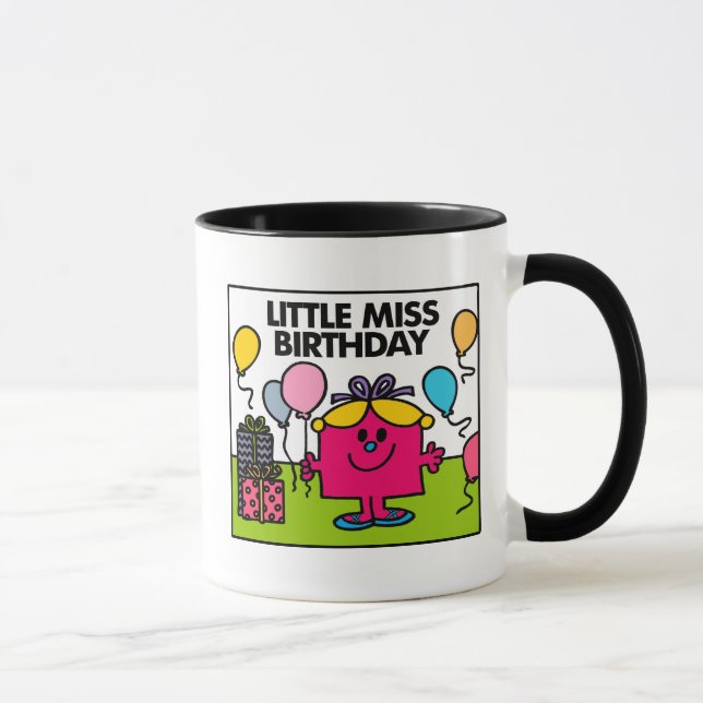 Little Miss Birthday | Presents & Balloons Mug (Right)