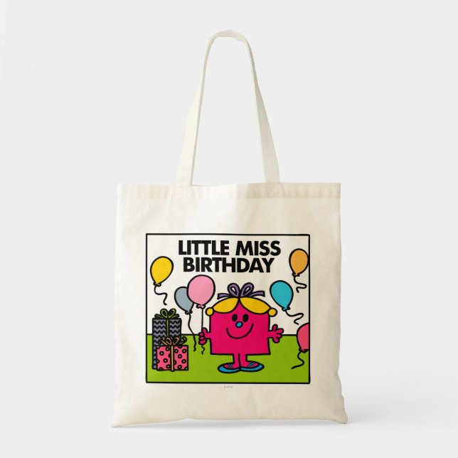 Little Miss Birthday | Presents & Balloons Tote Bag (Front)