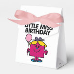 Little Miss Birthday With Pink Balloon Favor Boxes