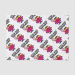 Little Miss Birthday With Pink Balloon Tissue Paper