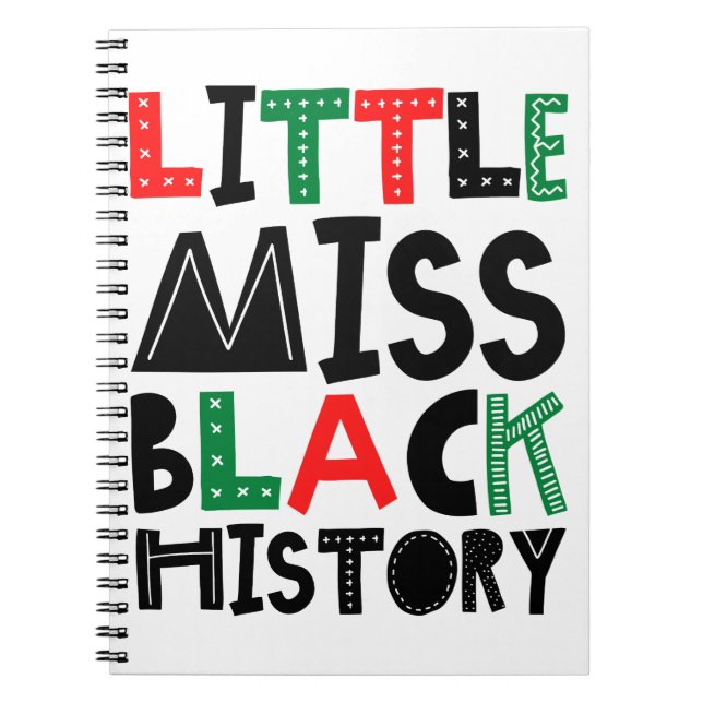 Little Miss Black History Month Notebook (Front)