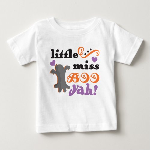 little miss boo yah cute halloween baby T_Shirt