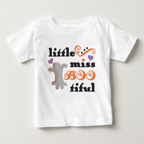 little miss bootiful cute halloween baby T_Shirt