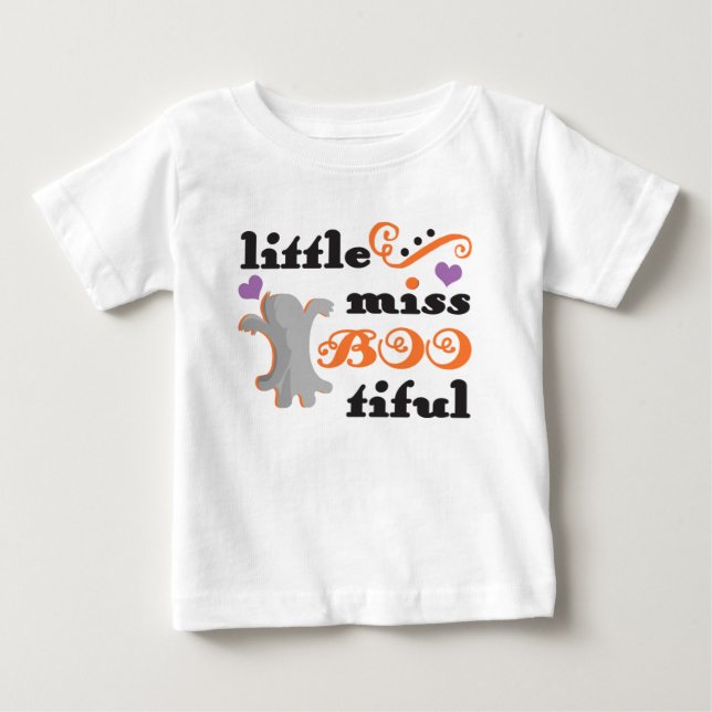little miss bootiful cute halloween baby T-Shirt (Front)