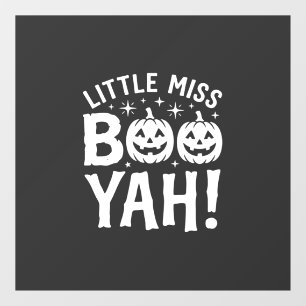 Little Miss Booyah Halloween Pumpkin Design_1 Window Cling