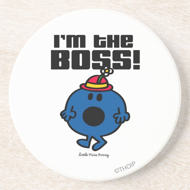 Little Miss Bossy | I'm The Boss Drink Coaster (Front)