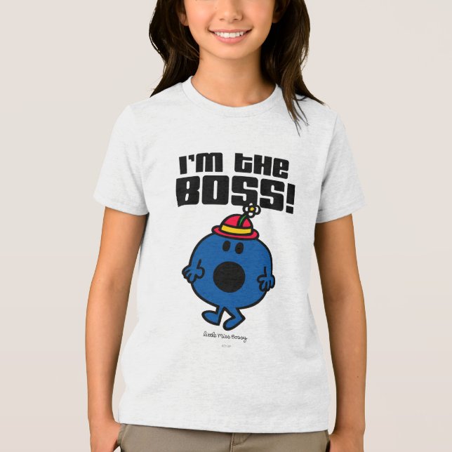 Little Miss Bossy | I'm The Boss Tri-Blend Shirt (Front)