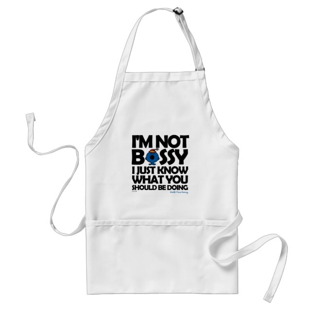 Little Miss Bossy Just Knows Adult Apron (Front)