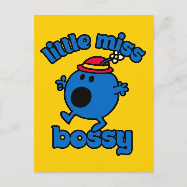 Little Miss Bossy On The Move Postcard (Front)